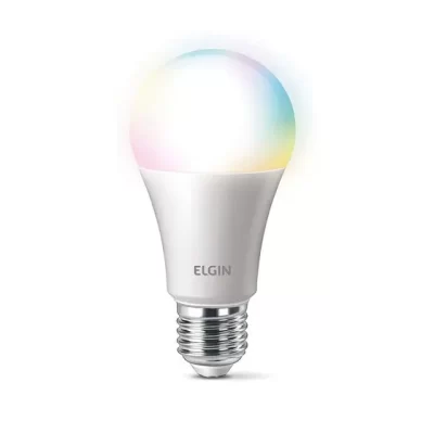 Smart Lâmpada Color 10W Elgin RGB Wifi com Alexa e Google Home