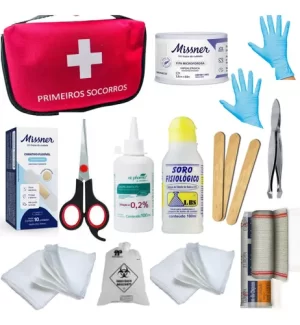 Kit Primeiros Socorros Para Bolsa Mochilas Camping Carro curatec safira septmax