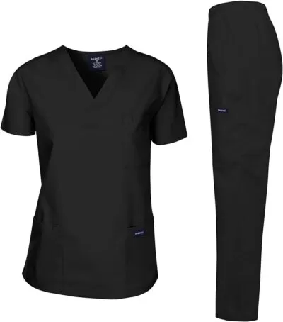 Conjunto de uniforme médico Dagacci uniforme médico feminino e masculino uniforme médico blusa e calça