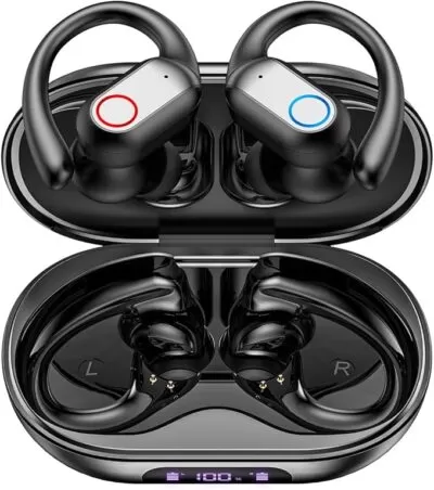 Fone Bluetooth Esportivo com Microfone e Cancelamento de Ruído Ativo Fones de Ouvido Abertos Sem Fio