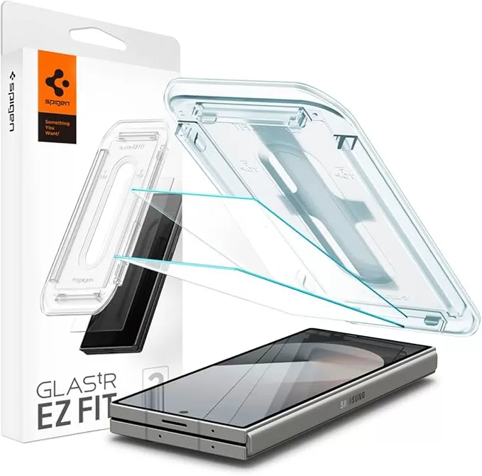 Spigen Protetor de tela de vidro temperado [GlasTR EZ FIT] projetado para Galaxy Z Fold 6 [2 unidades]
